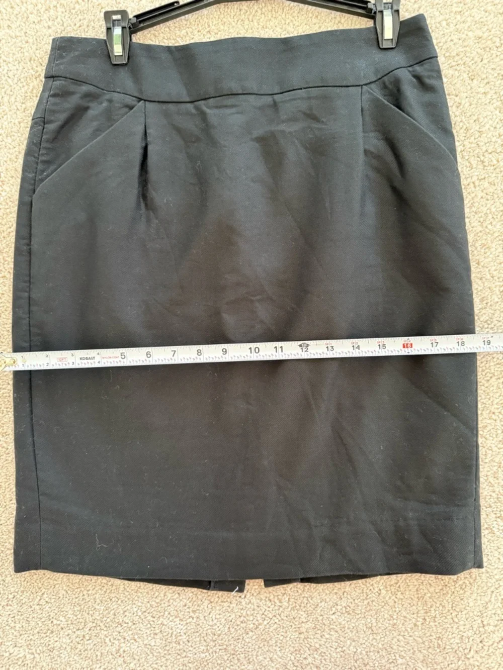 J. Crew Black Pencil Skirt with Subtle Front Darts - Picture 4 of 6